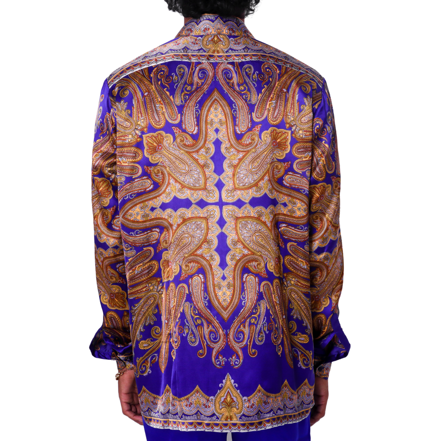 CRUZ Silk blue shirt