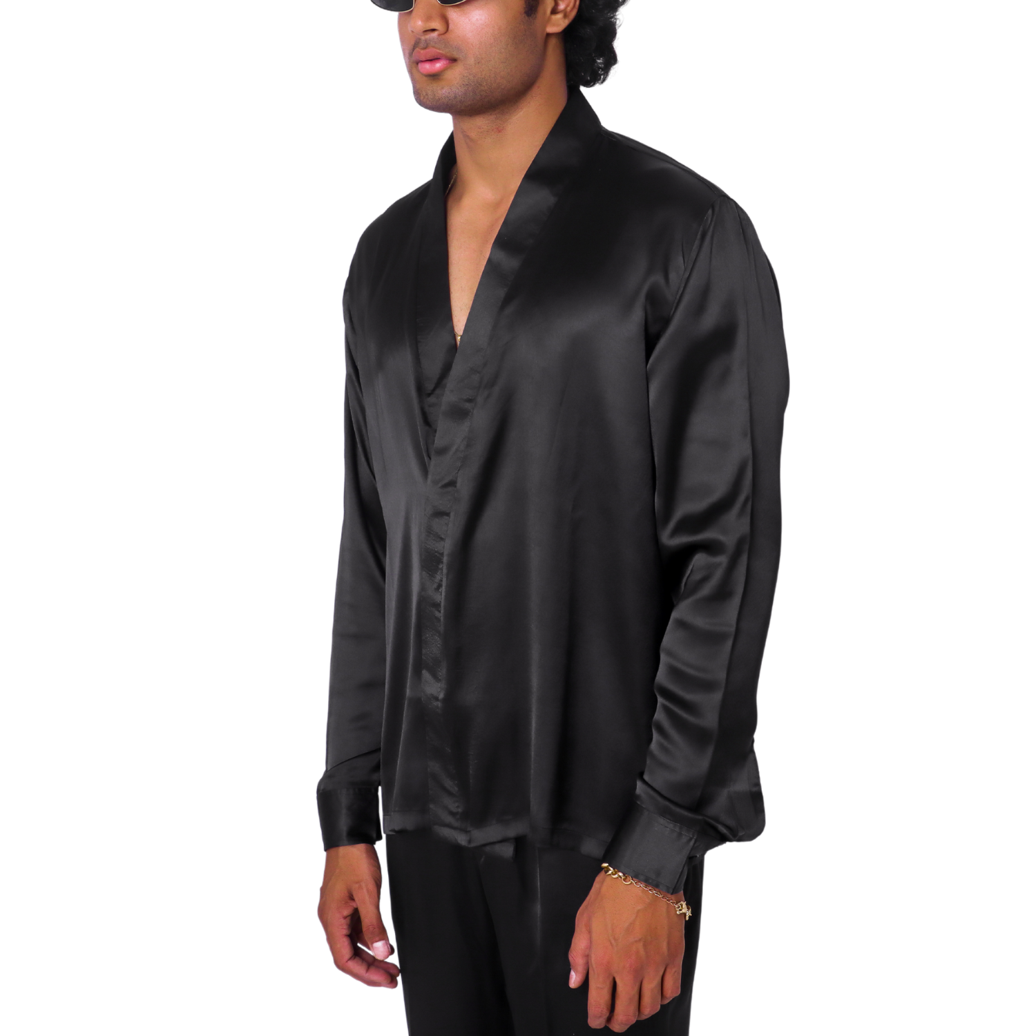 KIMONO shirt - black