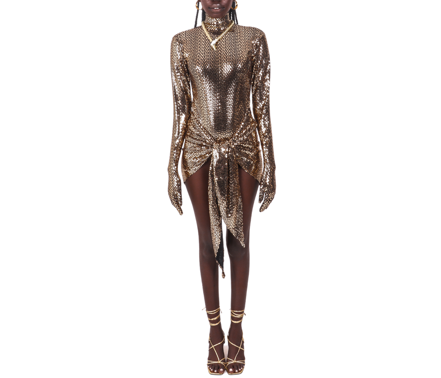 VIPER gold bodysuit- gold