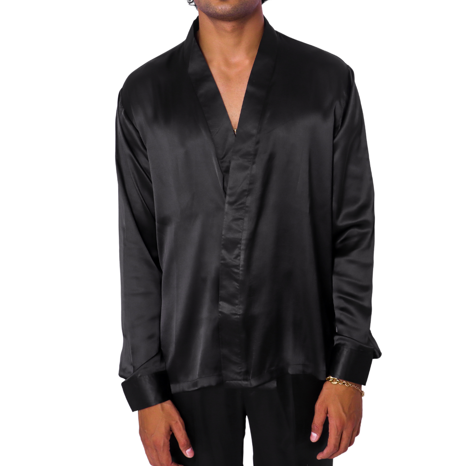 KIMONO shirt - black