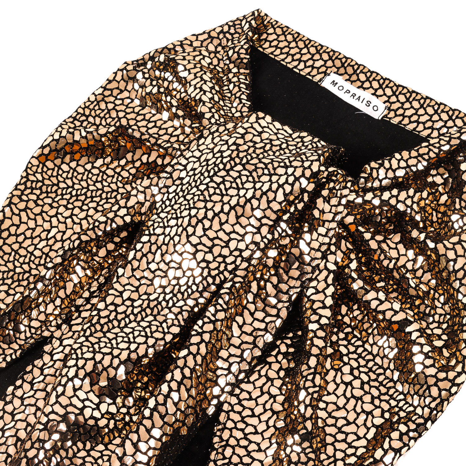 VIPER gold mini skirt - gold